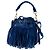 Borsa a secchiello Emmanuelle in scamosciato blu piccolo Saint Laurent - vista 2