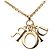 Collana con pendente Dior Gold con logo in strass placcato oro D'oro - vista 3
