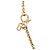 Collana con pendente Dior Gold con logo in strass placcato oro D'oro - vista 4