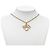 Collana con pendente Dior Gold con logo in strass placcato oro D'oro - vista 5