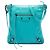 Borsa a tracolla Balenciaga Blue Lambskin Motocross Classic Flat Turchese