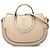 Chloé Bolsa Pixie Signature em camurça de bezerro bege tamanho Medium