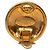 Orecchini Chanel Gold CC placcati oro tondi con clip D'oro - vista 3