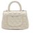 Coco Handle Borsa Chanel Gold Mini Quilted Caviar Coco Top Handle D'oro - vista 2