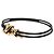 Bracciale LV Bloom in pelle nera Louis Vuitton Nero - vista 2