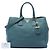Prada Blue Vitello Daino Open Convertible Tote Blau - Ansicht 7