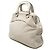 Céline Borsa Doctor Soft Frame in pelle di vitello granulata grigia Celine Marrone Grigio - vista 2