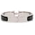 Hermès Black Narrow Enamel Clic H Armband PM Schwarz  - Ansicht 3