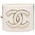 Bracciale a Rigido in Resina White CC Chanel Bianco