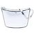 Céline Borsa a tracolla Celine Croque in pelle metallizzata argento Medium