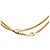 Collana lunga a catena station Chanel Gold placcata oro e strass di diamante D'oro