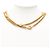 Collana lunga a catena station Chanel Gold placcata oro e strass di diamante D'oro - vista 5