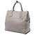 Tote Aperto Convertibile Prada Gray Vitello Daino Marrone - vista 2