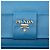 Portafoglio Prada Blue Saffiano Lux Bow con tracolla - vista 5
