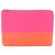 Céline Clutch Solo em pele de cordeiro bicolor rosa Celine