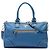 Borsa Satchel Prada Blue Vitello Daino con Zip