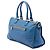 Borsa Satchel Prada Blue Vitello Daino con Zip - vista 2