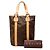Céline Tote vertical de lona revestida Macadam marrón Celine Castaño - vista 8