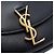 Borsa a tracolla Saint Laurent Kaia in pelle nera piccola con monogramma Nero - vista 5