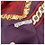 Sciarpa in seta Hermès Purple Bride de Cour 90 Porpora - vista 3