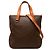 Céline Borsa verticale Celine in tela rivestita marrone Macadam