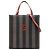 Zaino convertibile Fendi Brown Pequin Coated Canvas FF Marrone