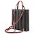 Zaino convertibile Fendi Brown Pequin Coated Canvas FF Marrone - vista 2