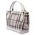 Burberry Beige Smoke Check beschichtete Canvas-Tote - Ansicht 2