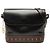 Bolsa transversal Saint Laurent em couro preto com recortes