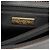 Bolsa transversal Saint Laurent em couro preto com recortes - vista 5