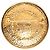 Spilla Chanel Gold CC con medaglione Sunburst placcata in oro D'oro - vista 2