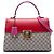 Borsa Gucci Beige GG Supreme con manico Padlock