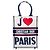 Dior Vertical Book Tote aus weißer bestickter Canvas I Love Paris