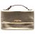 Miu Miu Metallic Leder Top Handle Wallet Bag in Gold Golden