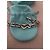 Tiffany & Co. Bracciale a Maglie Cuore in Argento e Oro Giallo D'oro Silver hardware - vista 2
