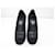 CHAUSSURES CHANEL ESCARPINS G31264 37.5 EN CUIR IRISE ET SATIN NOIR SHOES  - vue 6