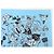 NUOVO FULLETTO CHANEL MOTIVO LOGO CC CAMELIA BORSA P01773V02365 1993 COTONE BLU - vista 3