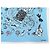 NUOVO FULLETTO CHANEL MOTIVO LOGO CC CAMELIA BORSA P01773V02365 1993 COTONE BLU - vista 4