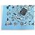 NUOVO FULLETTO CHANEL MOTIVO LOGO CC CAMELIA BORSA P01773V02365 1993 COTONE BLU - vista 5