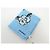 NUOVO FULLETTO CHANEL MOTIVO LOGO CC CAMELIA BORSA P01773V02365 1993 COTONE BLU - vista 7