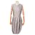 ROBE YVES SAINT LAURENT 207466 DRAPEE FW 2008 EN SOIE GRISE 40 M GREY SILK DRESS  - vue 1