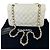 Camera Borsa a Spalla Chanel Caviar Matelassé Medium Double Flap Bianca Bianco - vista 2