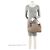 Borsa a tracolla grande Gucci GG Supreme Emblem Marrone Beige - vista 5