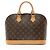 Louis Vuitton Vintage Monogram Canvas Alma PM Satchel Braun