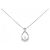 Autre Marque Collana con Diamanti Pt900/Pt850 Argento