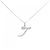 Autre Marque Collana in platino e diamanti Argento