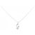 Autre Marque Collana a Fiore con Diamanti in Oro Bianco Au750 Argento