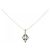 Autre Marque Collana con diamante e topazio blu Au750