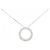 Colar Cartier Love Half Diamond 750 Ouro Branco Prata
