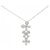 Autre Marque Collana Flower Pave Diamond in Au750 Argento